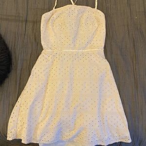 Urban Outfitters Cream Open Back Dress